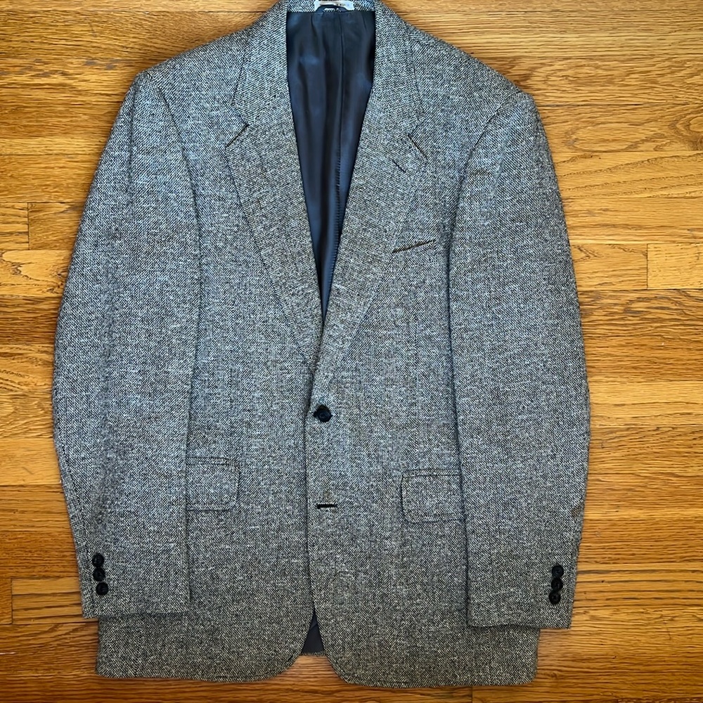 British designed Hardy Amies Custom Tailored Sport Coat 41L